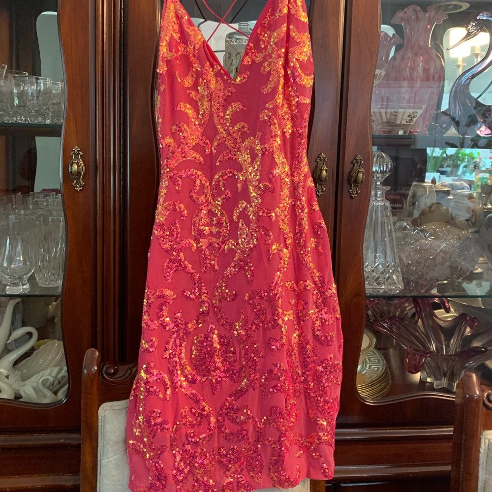 Pretty dark pink Homecoming dress Size XL